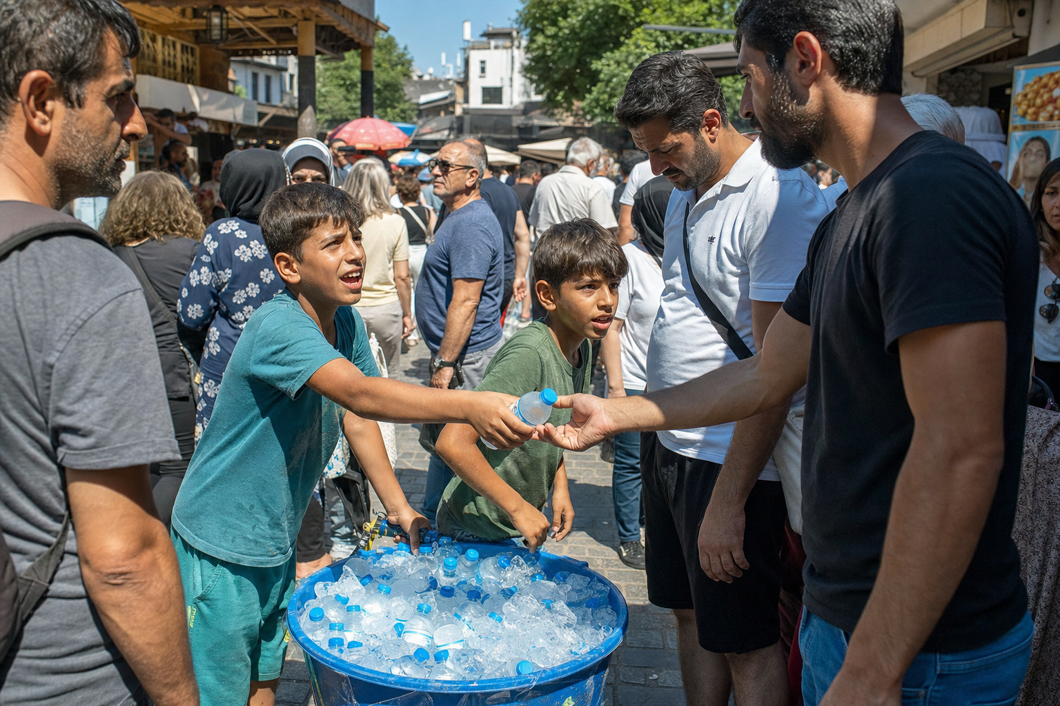Buz Gibi Soğuk Sudan İçen...